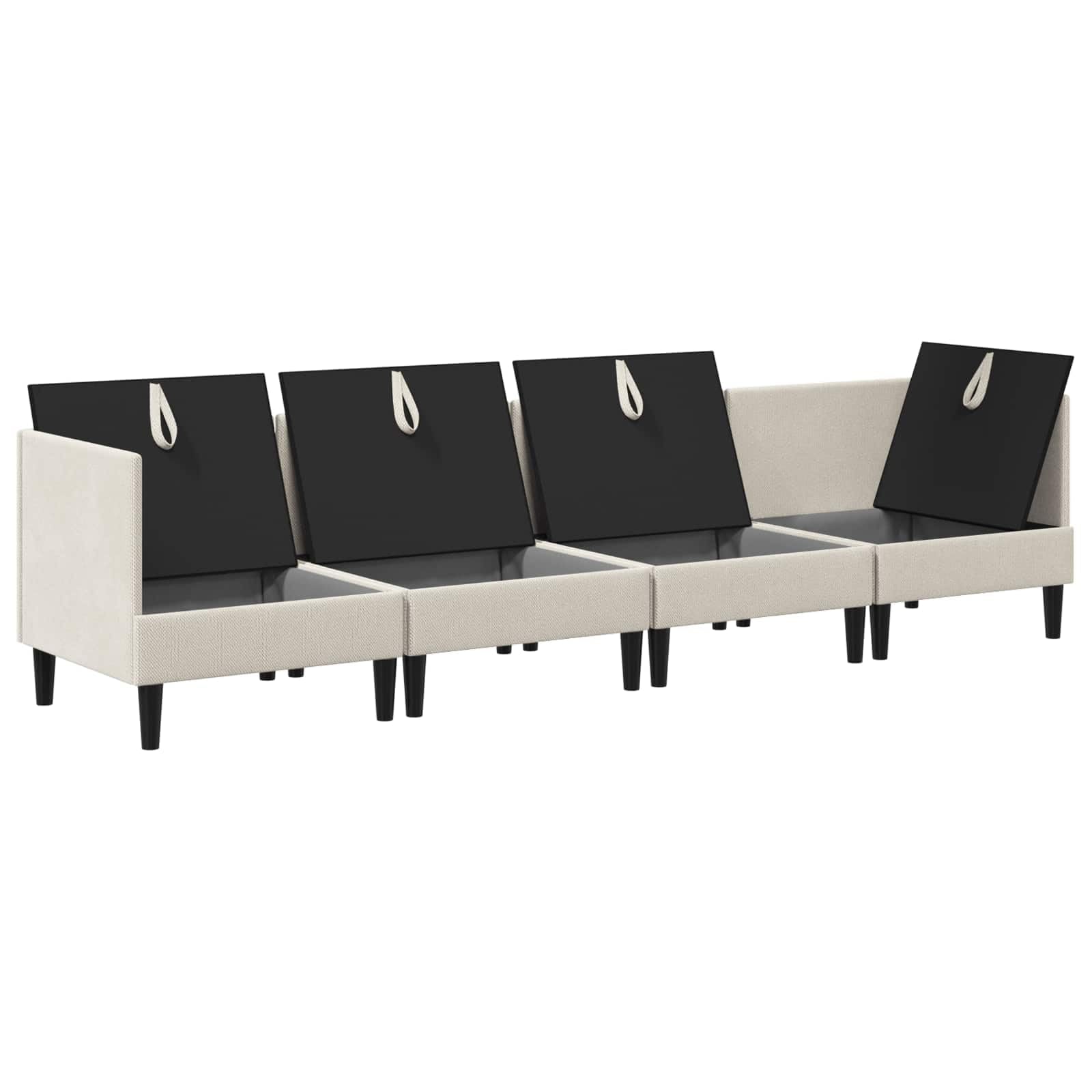 Genérico Juego de Muebles de salón 4 uds. Avena Tela,Mobiliario,Sofás,280 x 70 x 82 cm-3413784