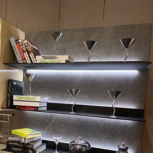 Bibliothèque pour chambre noire avec décoration de lumière chaude LED