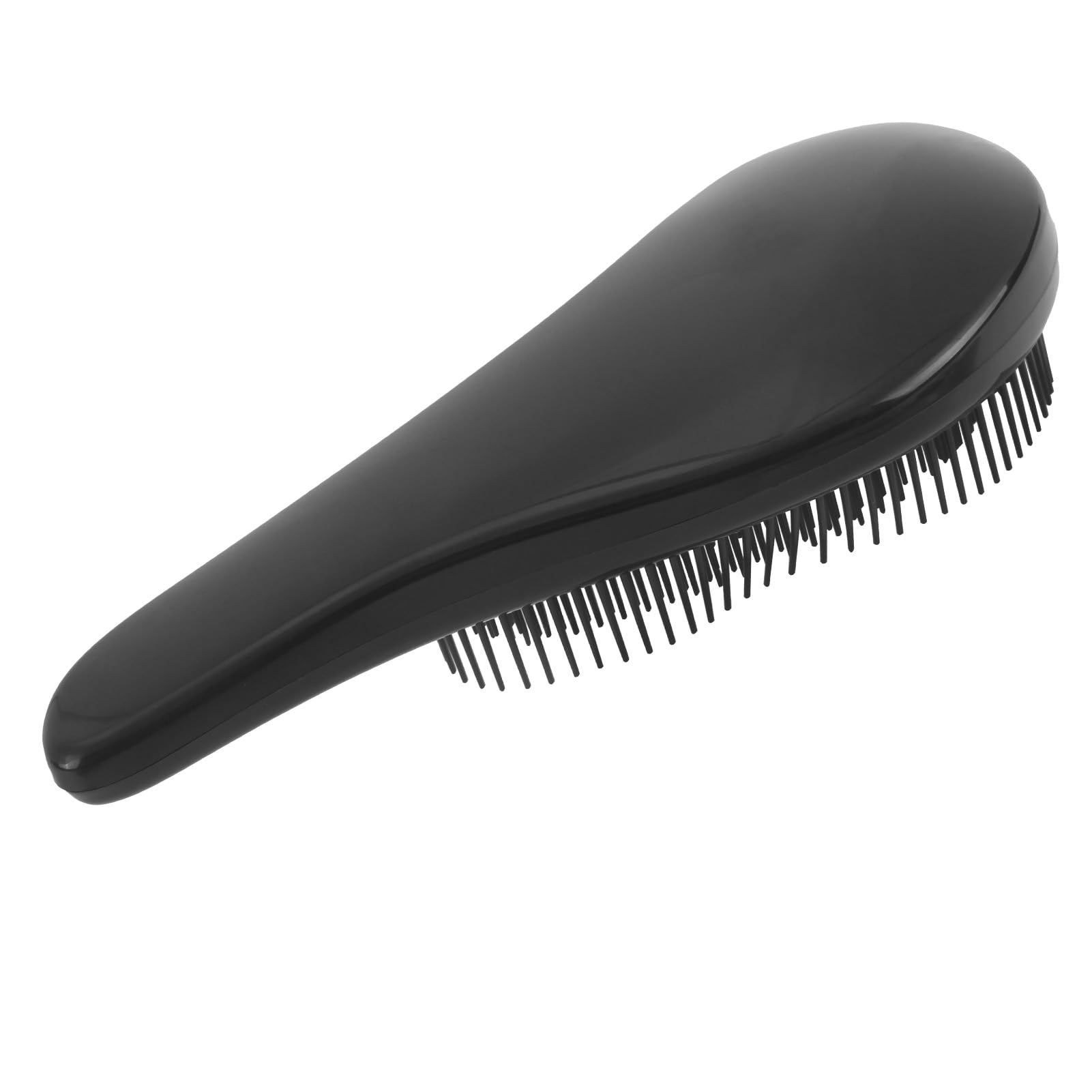 Cepillo de Pelo Desenredante y Antitirones Profesional - para Todo Tipo de Cabello, Diseño Ergonómico y Ecológico, para Niños y Adultos - Cepillo Antiencrespamiento, Negro