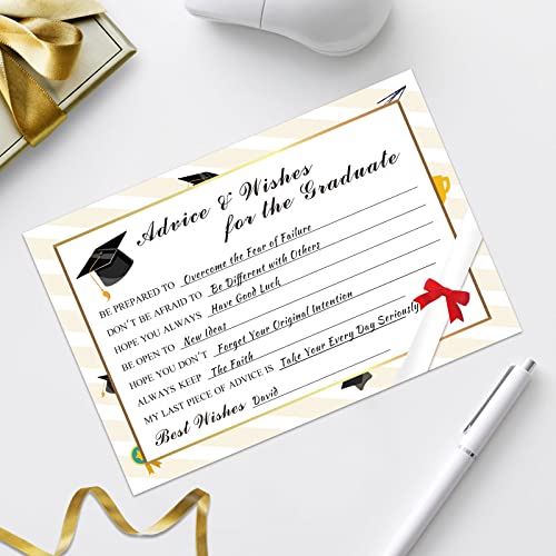 Image of Graduation Advice Cards - 50-Pack Graduate Party Supplies 2026 Advice for the Graduate Decorations Party Favors Table Games Personalized Graduations Cards