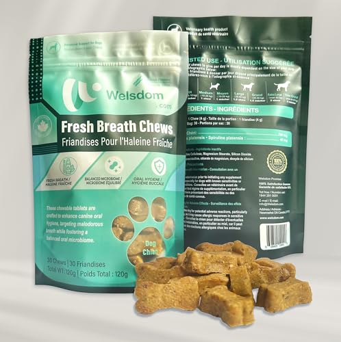 Image of Pets Fresh Breath Chew - 30 Chews | Oral Health Support for Dogs | Targets Bad Breath & Promotes Healthy Teeth