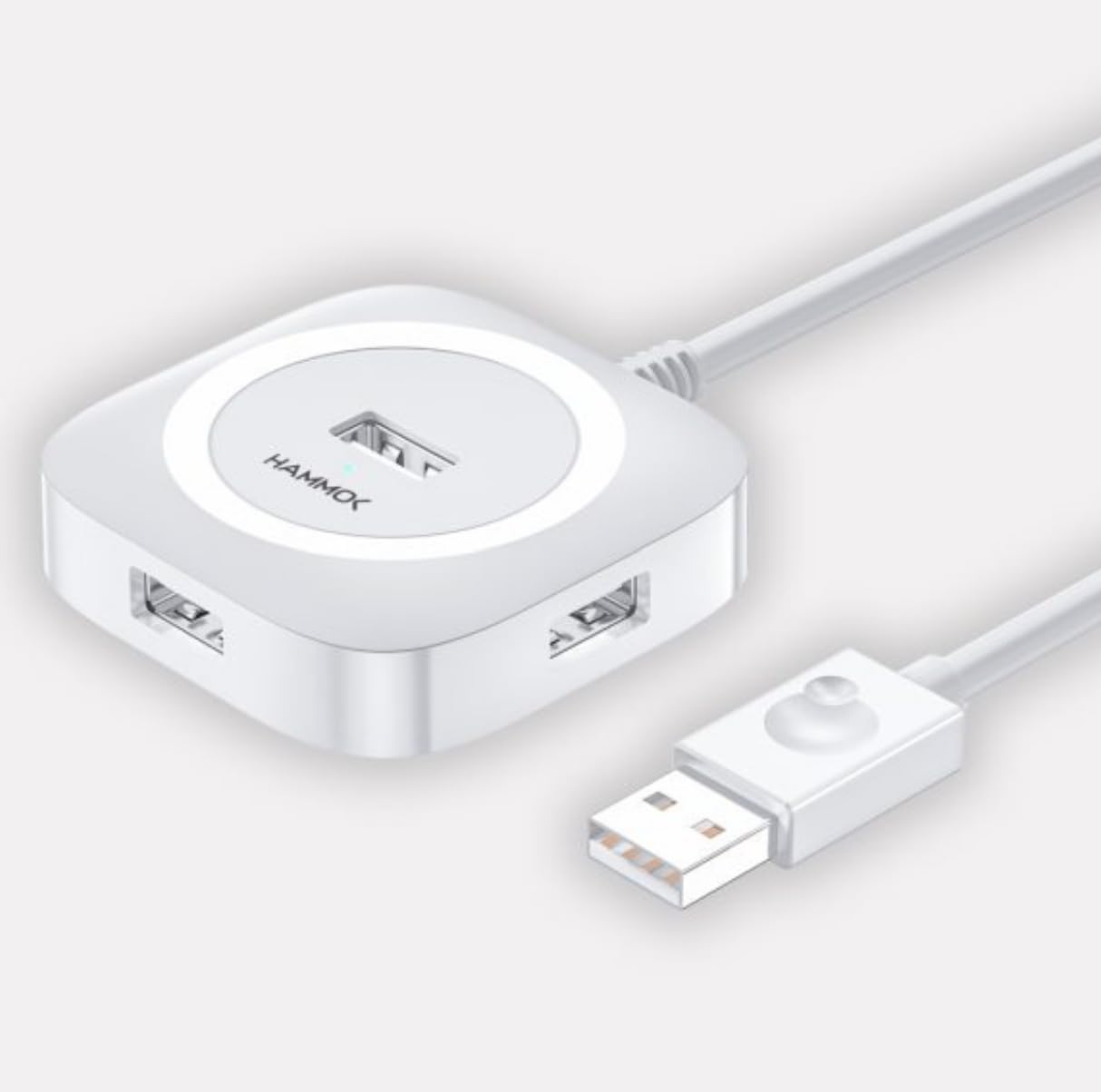 Hammok Jack 4 Port USB 2.0 Hub, 480Mbps Transfer Speed, 1.5 Meter Cable, LED Indicator, Supports 5TB HDD-image-39