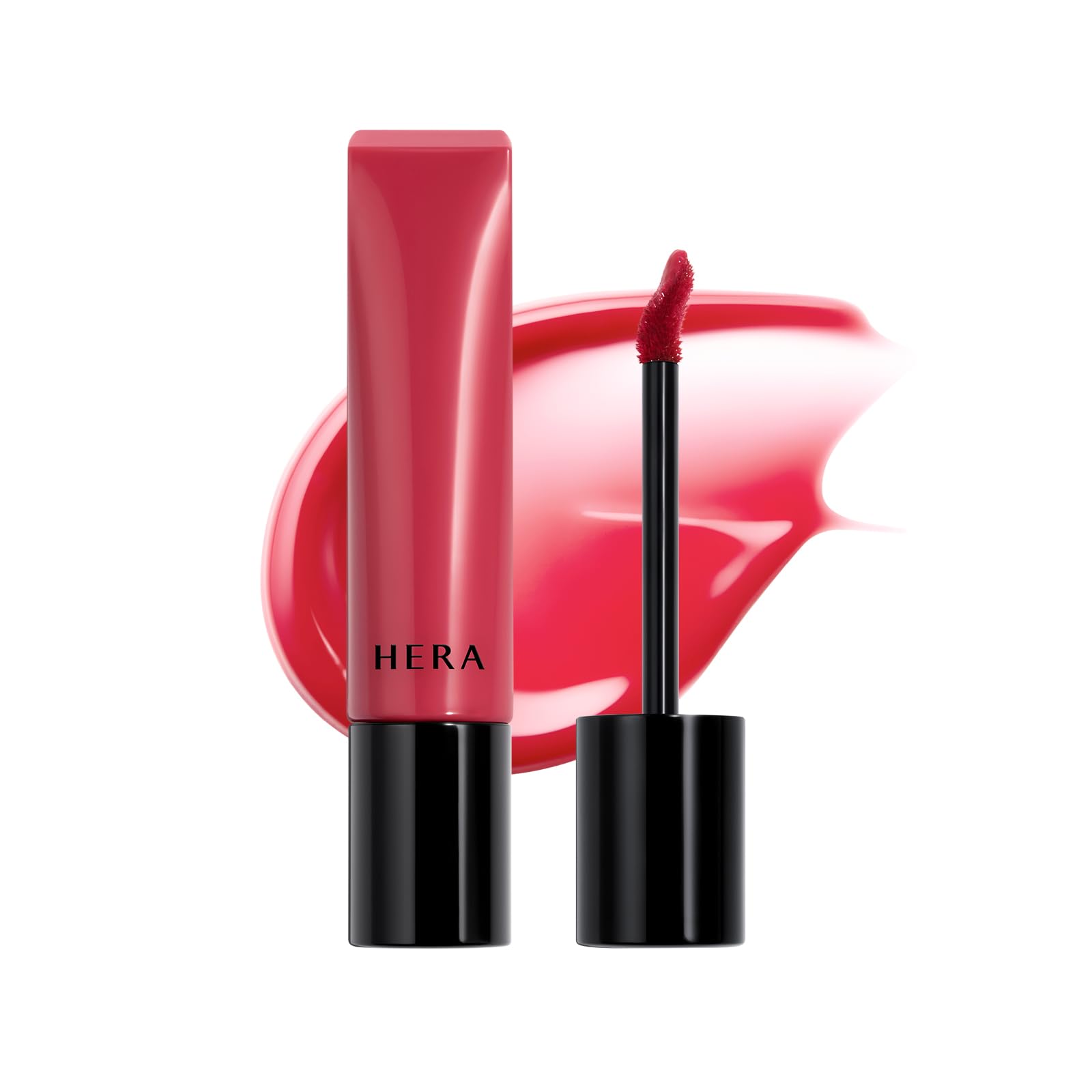HERA Sensual Tinted Shine Lip Serum #323 CHERRY ON TOP | Weightless Sleek Shine, Transfer-Resistant Color, 12-Hour Soft Lip Stain Oil, Double