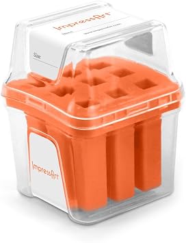 ImpressArt Number Stamp Storage Case, Orange, 3mm
