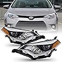 ACANII - For 2014 2015 2016 Toyota Corolla [OE Factory Style] LED Projector Headlights Headlamps Replacement Left+Right