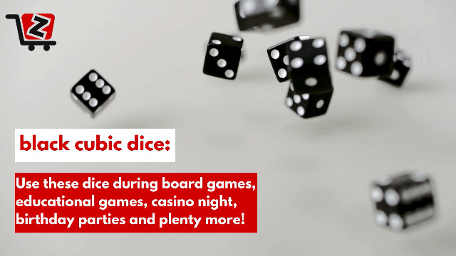 Amazon.com: Super Z Outlet Standard 16mm Black Dice with White