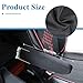 BOHUIZ 2 Pcs Car Front Seat Armrest Covers, Universal Size Car Seat Arm Rest Cover Replacement, Black Elastic Fabric Auto Seat Armrest Protectors, Car Interior Accessories