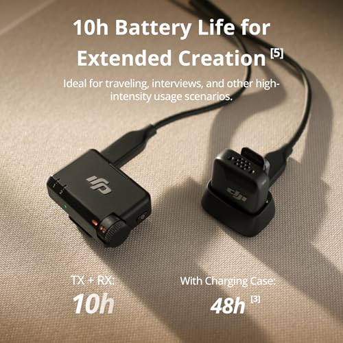 undefined DJI Mic Mini (1 TX + 1 RX), Wireless Lavalier Microphone for iPhone/Camera/Android, Ultralight, Detail-Rich Audio, Noise Cancelling, Automatic Limiting, Vlog, Streaming, 400m Transmission の商品画像 3