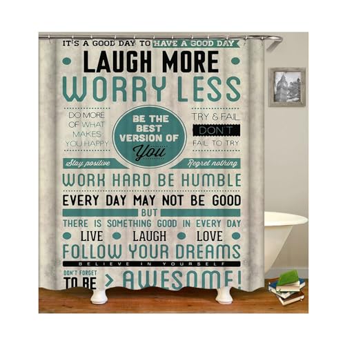 Rideau de douche 165 x 200 cm multicolore lavable en polyester - 2