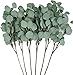 Produktbild Peoxio 3 Stück künstliche Eukalyptusblättersprays in grün, 64,8 cm hoch für Party Home Hochzeit Decor, Silver Dollar grün