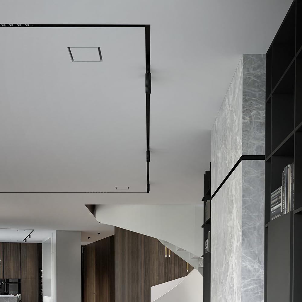 KVADRO-100 - Presa di ventilazione quadrata senza cornice - valvola a disco da 100 mm con magnete - diffusore verniciabile 4"