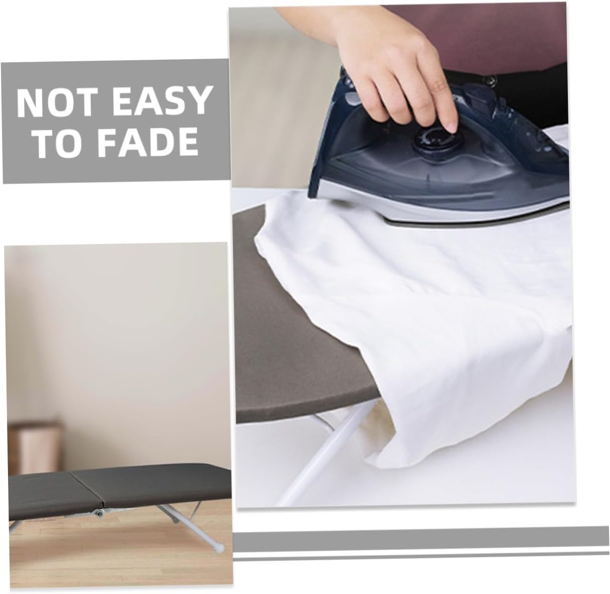 Ciieeo Portable Folding Ironing Board Tabletop Small Ironing Rack with Heat-Resistant Surface for Home and Dorm Use