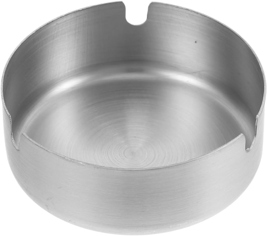 Cendrier de table 8 cm en acier inoxydable pour cuisine maison et restaurants