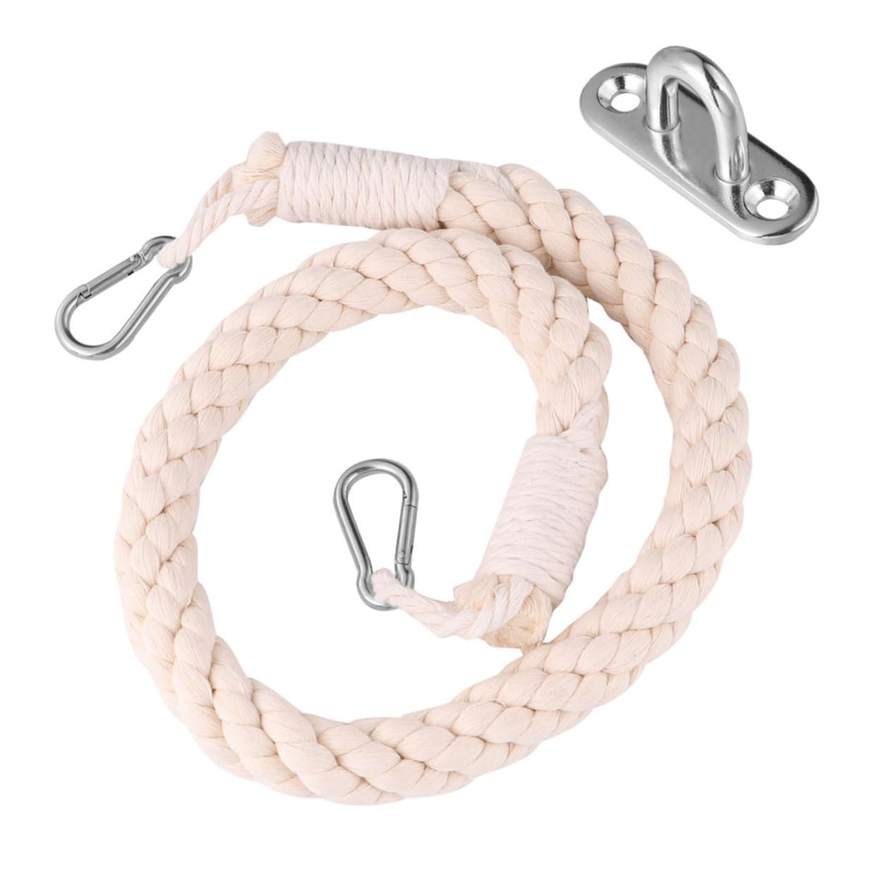 POPETPOP 1Pc Hanging Toilet Paper Holder Hand Made Rope Tissue Rack with Metal Accessory Space Saving Design for Home School and Apartments Strong Bearing Capacity for Easy Use