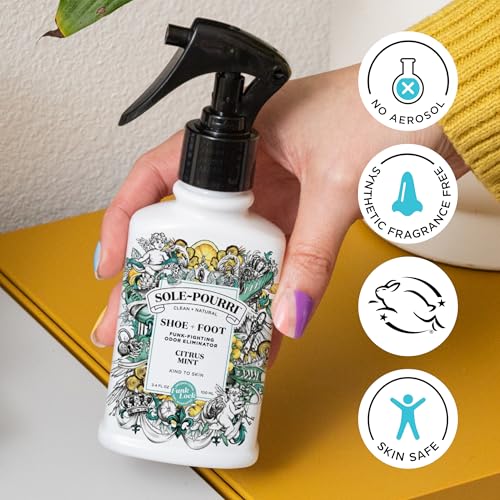 Image of Sole-Pourri Shoe Deodorizer + Foot Spray Odor Freshener, 10 Ml