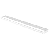LED Under Cabinet Lighting Hardwired - Linkable Undercabinet Lights for Kitchen - 3CCT 24 Inch White Finish - Undercounter Dimmable Plug in Light or Hard Wired - Under Counter Fixture Direct Wire