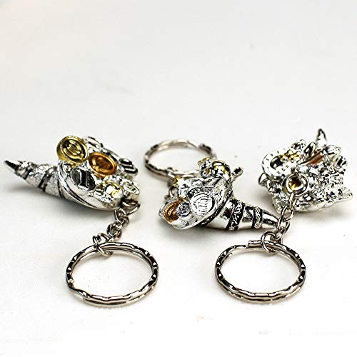  DLM-31925 (Kit 12 Pezzi) Portachiavi Cornucopia Porta Soldi Portafortuna Oro e Argento Abbondanza Fortuna Nozze Laurea bomboniera