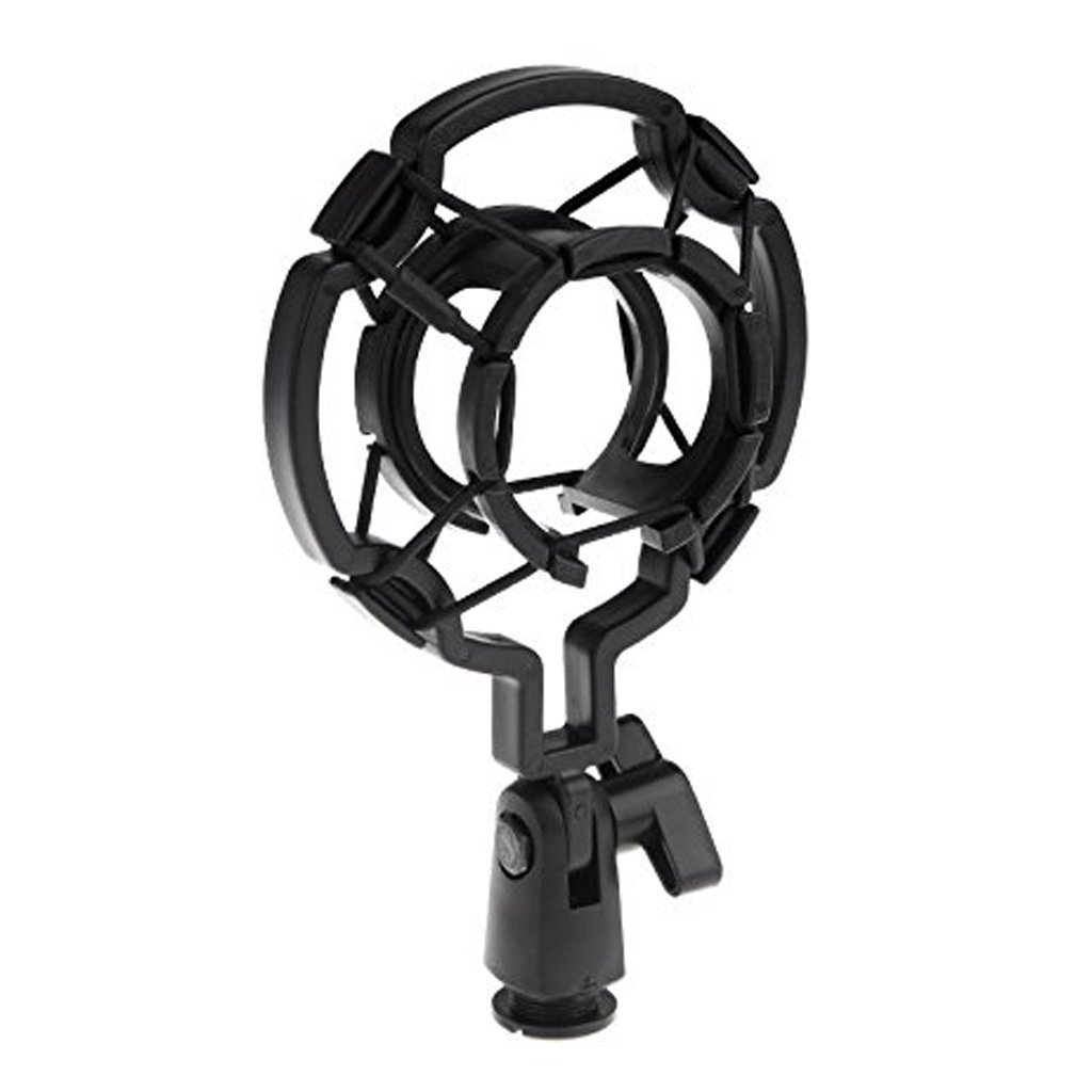 kh Universal Microphone Cradle Shock Mount, Mic Clip Holder Mount for Diameter 43mm-50mm Mic Anti Vibration Adjustable High Isolation Shock Mount-image-23