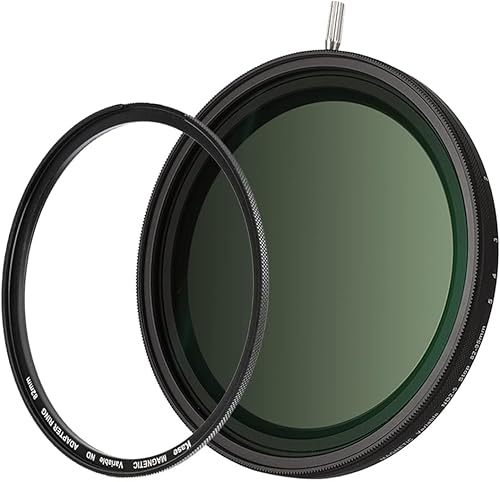 Miniatura 8 de Kase Wolverine - Filtro magnético de densidad neutra ND variable ND3-ND32 de 3.228 in (1.5-5 paradas) con anillo adaptador magnético para lente de