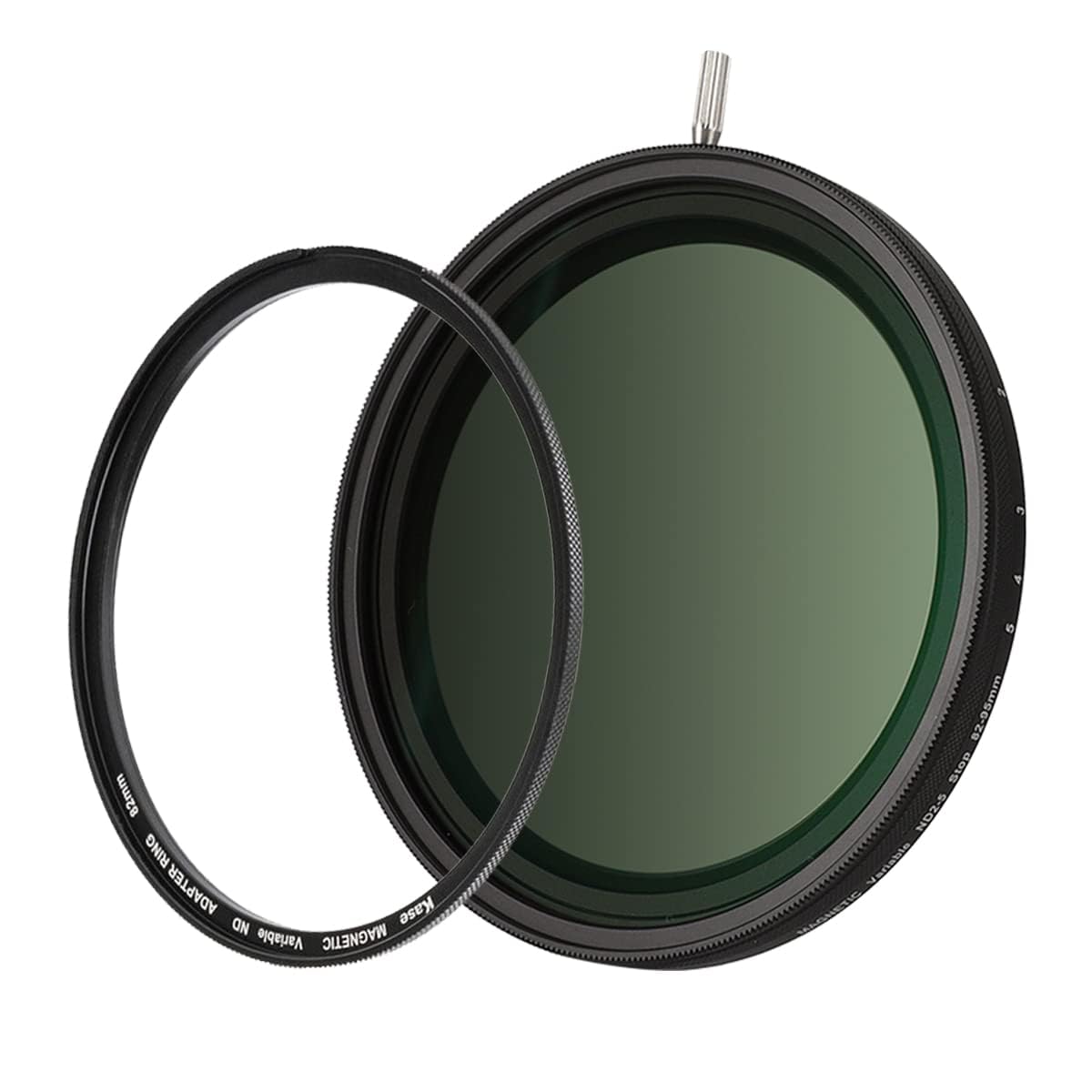 Kase77mm Wolverine Magnetic Variable ND Neutral Density Filter ND3-ND32 (1.5-5 Stops) with Magnetic Adapter Ring for Camera Lens,Shockproof Tempered Optical Glass Multi Coated,No X Cross