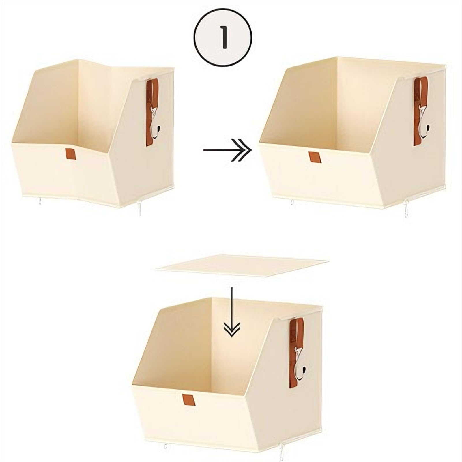Über Der Tür Aufbewahrung 4-Etagen Kleiderorganizer | Stoff Aufbewahrungsboxen Für Wohnung Schlafzimmer Studentenwohnheim Kinderzimmer Büro Garage Schuhe Taschen Socken