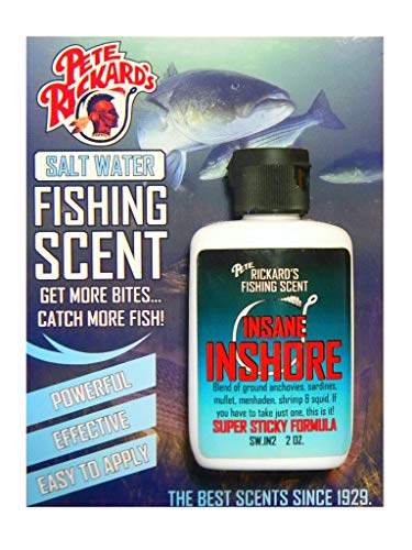 Pete Rickard's Saltwater Insane Inshore Fishing Scent Attractant Menhaden, Mullet, Sardine, Anchovies