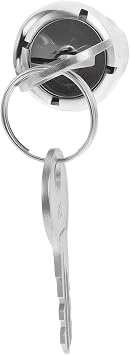 Security Vending Machine Lock, Zinc Alloy Replacement Lock with 2 Keys for or Pinball Top Covers Door Assembly Silver