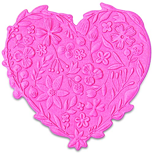 Sizzix 3-D Impresslits Cartella Goffrata Cuore Floreale Di Kath Breen, 665743, Carta, Multicolor, One Size
