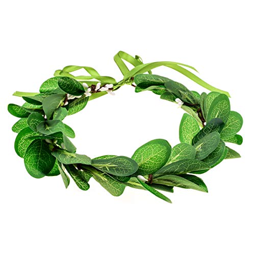 Couronne de feuilles rustique accessoire photo mariage et cheveux