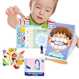 Hygiene Toy - 23.6x18.2x6.5cm Tooth Brushing Game | Dentist Board Game, Hygiene Educational Cards, Interactive Tooth Brushing Toy for Fine Motor Development, Preschool LearningGame for B