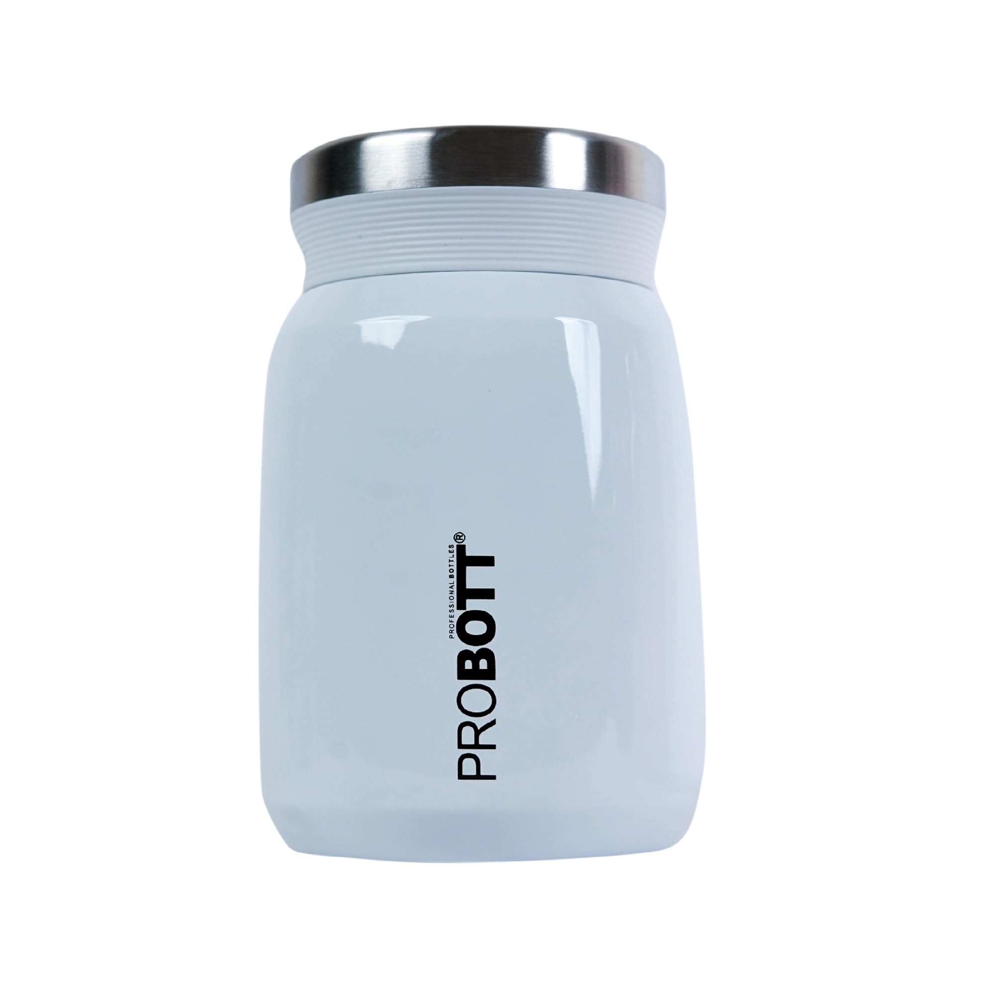 PROBOTT Gourmet Vacuum Insulated Flask Jar, 300 ml, White | Soup Flask | Dal Flask | Sambar Flask | Thermos | Long Hours Hot and Cold | Leak Proof | Tea | Coffee | Office| Gym | Travel (B0CR1GD29W) Amazon Price History, Amazon Price Tracker