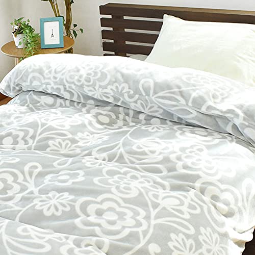 Sybilla シビラ あったか 掛け布団カバー シングル コンセントリカ グレー プレミアムマティーク 極細繊維 冬 ダブルファスナー 8ヶ所スナップボタン 洗える おしゃれ 布団カバー 冬用 シングルロング 150×210cm