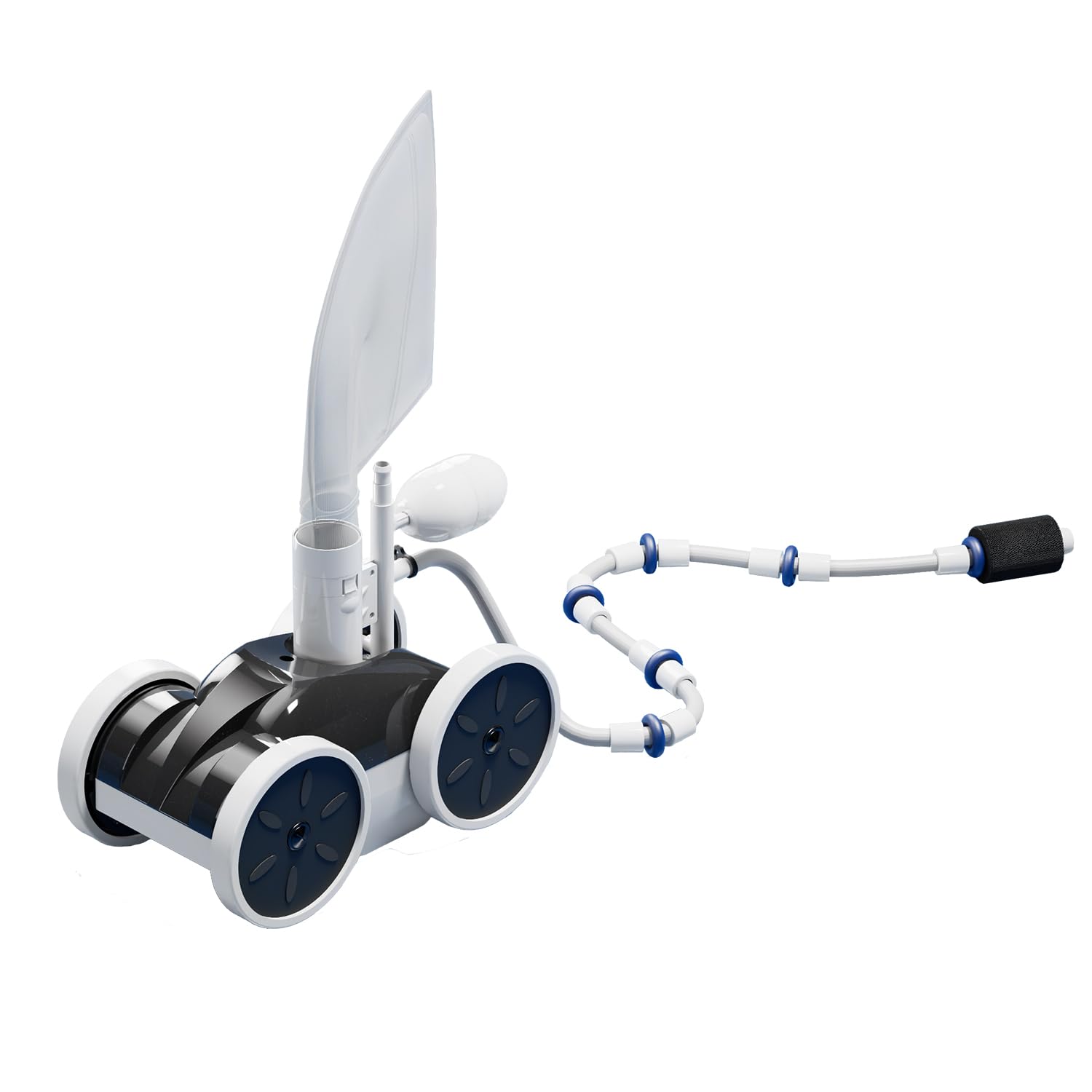 MAKHOON Upgrade Pool Pressure Side Sweeper – Professional Pool Cleaner for Efficient Swimming Pool Cleaning, Stable 4-Wheel Structure Design