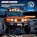 Nilight 2PCS 4Inch 60W LED Pods Spot Flood Amber White Light Bar Strobe 6 Modes Memory Function Off-Road Truck Car ATV SUV Cabin Boat with 16AWG Wiring Harness Kit-2 Lead, 2 Years Warranty