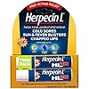 Herpecin L Lip Balm Stick; Cold Sore, Sun & Fever Blisters and Chapped Lips Relief Lip Balm with SPF30, Lemon Balm, and Lysine; 0.1oz - 2 pack