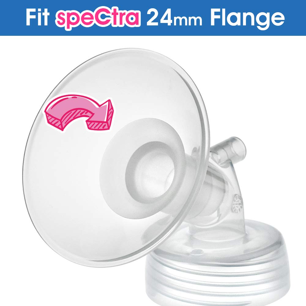Maymom kołnierzowe 17 i 24 tarcze/kołnierze do Medela Freestyle, Harmony i Sonata zmniejszających kanał sutkowy do 17 mm; 2 szt.
