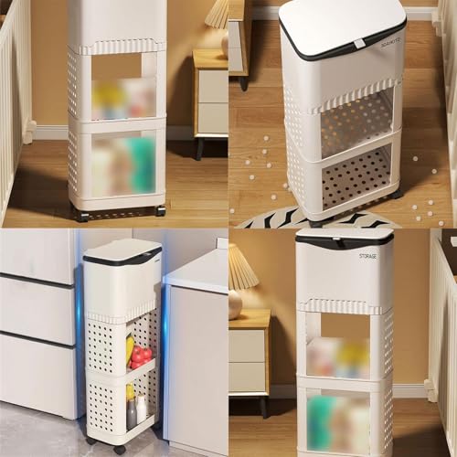 Contenedor de basura durable con ruedas y diseño moderno miniatura 2
