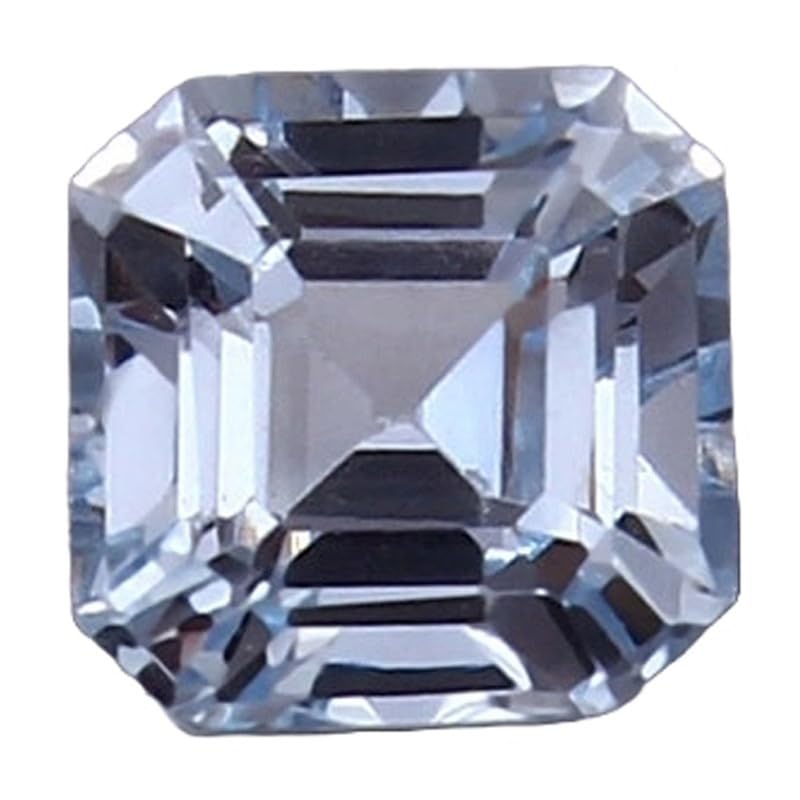 Aigue-marine naturelle octogone 7x7 mm, le cadeau idéal pour créer un bijou personnalisé