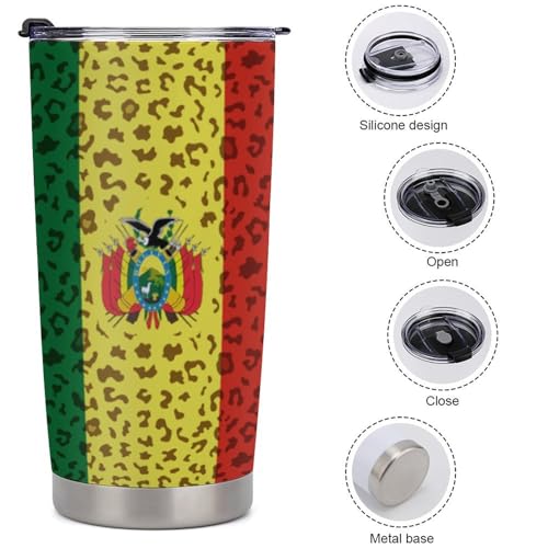 Portavasos para carro con diseño Leopardo Bolivia 4 piezas miniatura 5