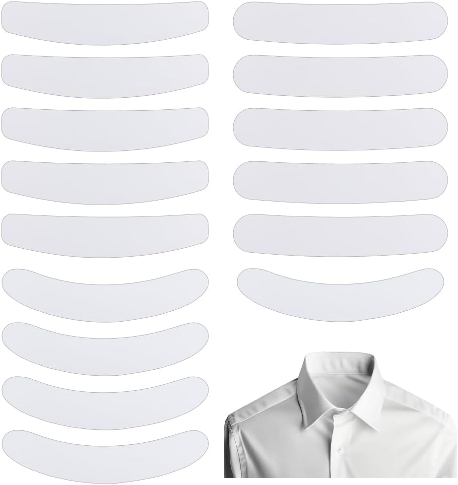 White Tab Collar Replacement for Clergy Shirt Collar Card Accessory Plastic Tab Collar Inserts for Priest Shirt