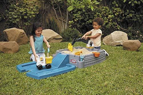Little Tikes Dirt Diggers Excavator Sandbox for Kids, Including lid and Play Sand Accessories,Multicolor - 1