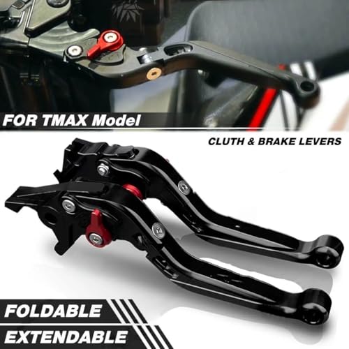Leviers d'embrayage et de frein moto pliables contre la casse sur TMAX 530