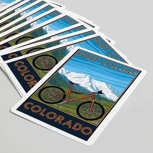 Lantern Press Fort Collins Colorado Baraja de Poker 52 cartas miniatura 5