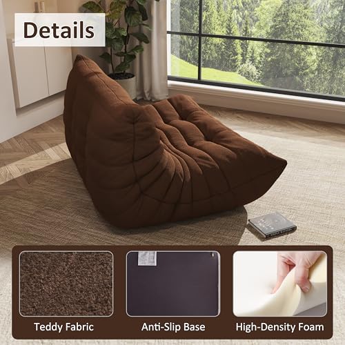 Image of Modular Sectional Sofa Couches L-Shape Couch 3 Seat Modular Sofa Memory Foam Sectional Couches for Living Room, (Coffee, Loveseat)
