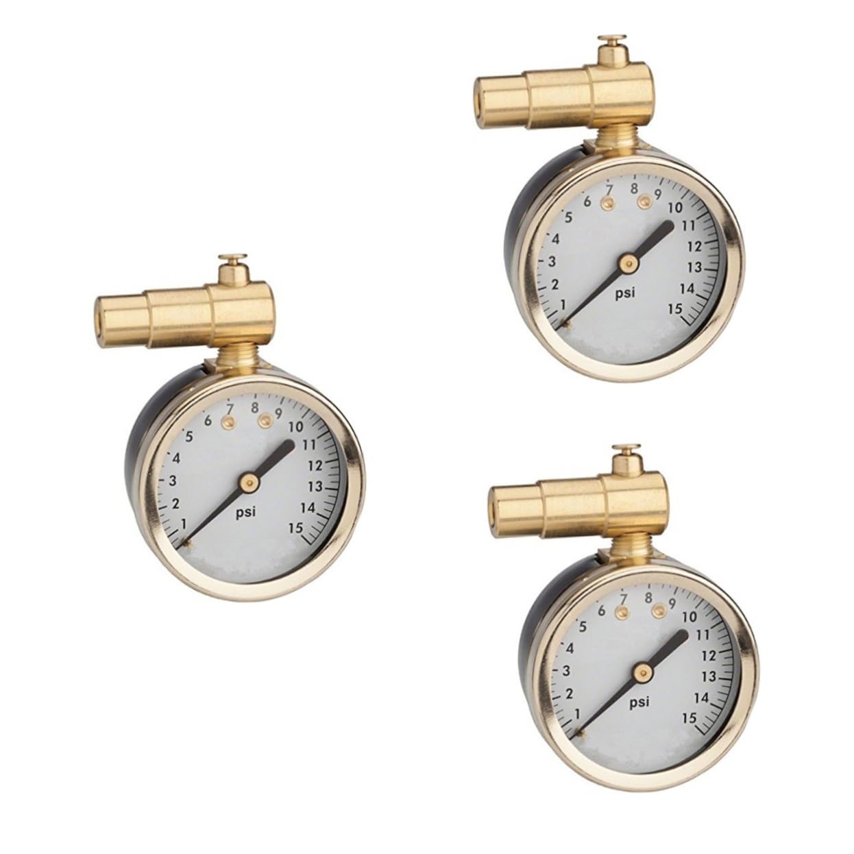 OUNONA 3 Pièces Manomètre à Cadran Manomètre Numérique s Pour Pneus Jauge De Pression D'air Jauge De Pneu D'air Pour Pneus Testeur De Pression Des