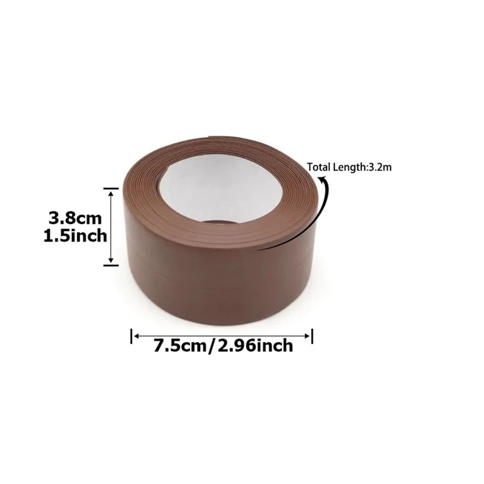 Nastro sigillante, 2 Rotoli di Nastro da Bagno 3, m Disponibili for sigillare la Cucina, Linea angolare della Parete del WC(Yellow)
