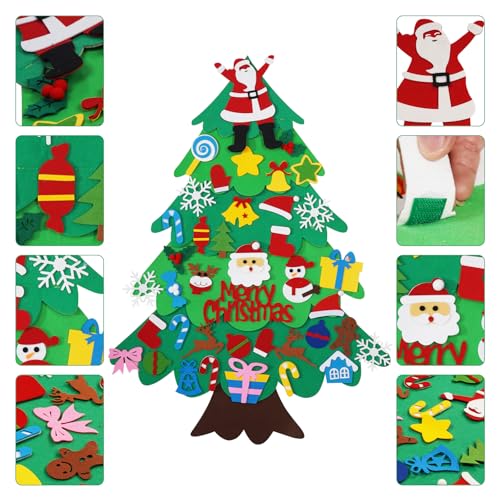 Srkmxzr Felt Christmas Tree Set for Adult, 3ft Indoor Christmas