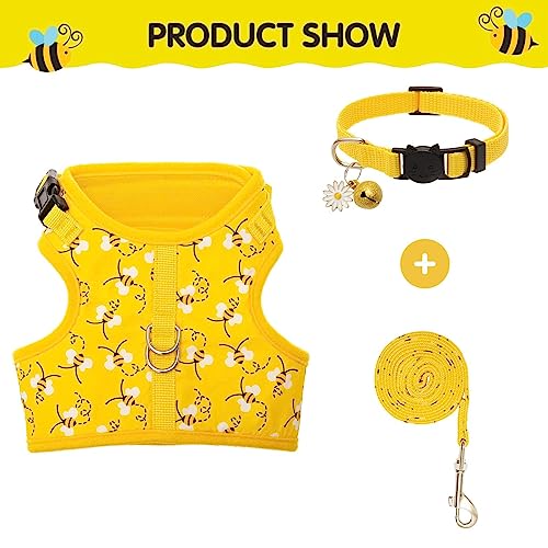 Cat Harness with Leash and Collar for Walking - Escape Proof with 59 Inches Leash - Adjustable Soft Vest Harnesses for Medium Large Cats - Image 5