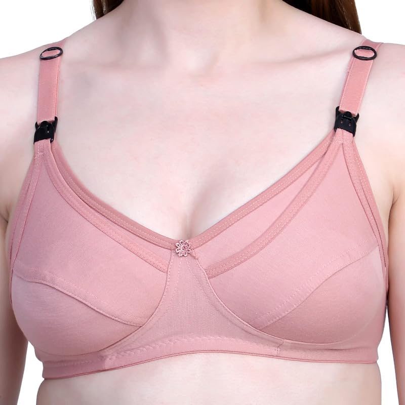 Women's Cotton Multicolor Full Cup Non Padded Feeding Bra/Nursing Bra/Maternity Bra Combo - Pack of 1-image-18
