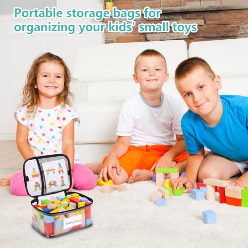 Bolsas de almacenamiento de PVC para juguetes impermeables que evitan perder piezas de puzles 5